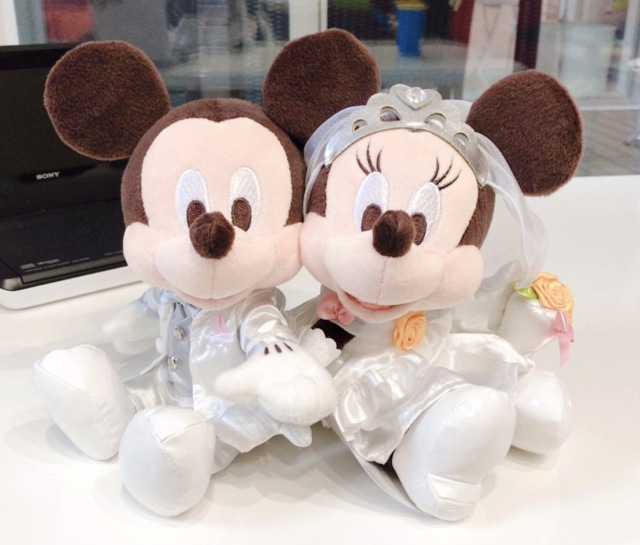 TDR ペアぬいぐるみ ミッキー＆ミニー ウェディングver