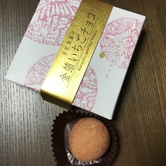 石川のおみやげ 金箔いちごチョコ