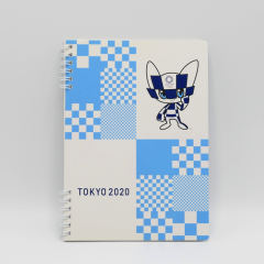 東京のおみやげ TOKYO 2020 A5Wリングノート マスコット ブルー