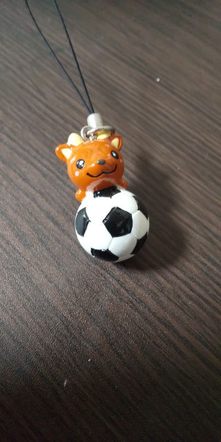 鹿 キーホルダー サッカー